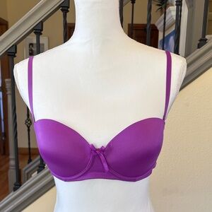Cereal 34D Purple Underwire Women's Bra Convertible 3 Ways